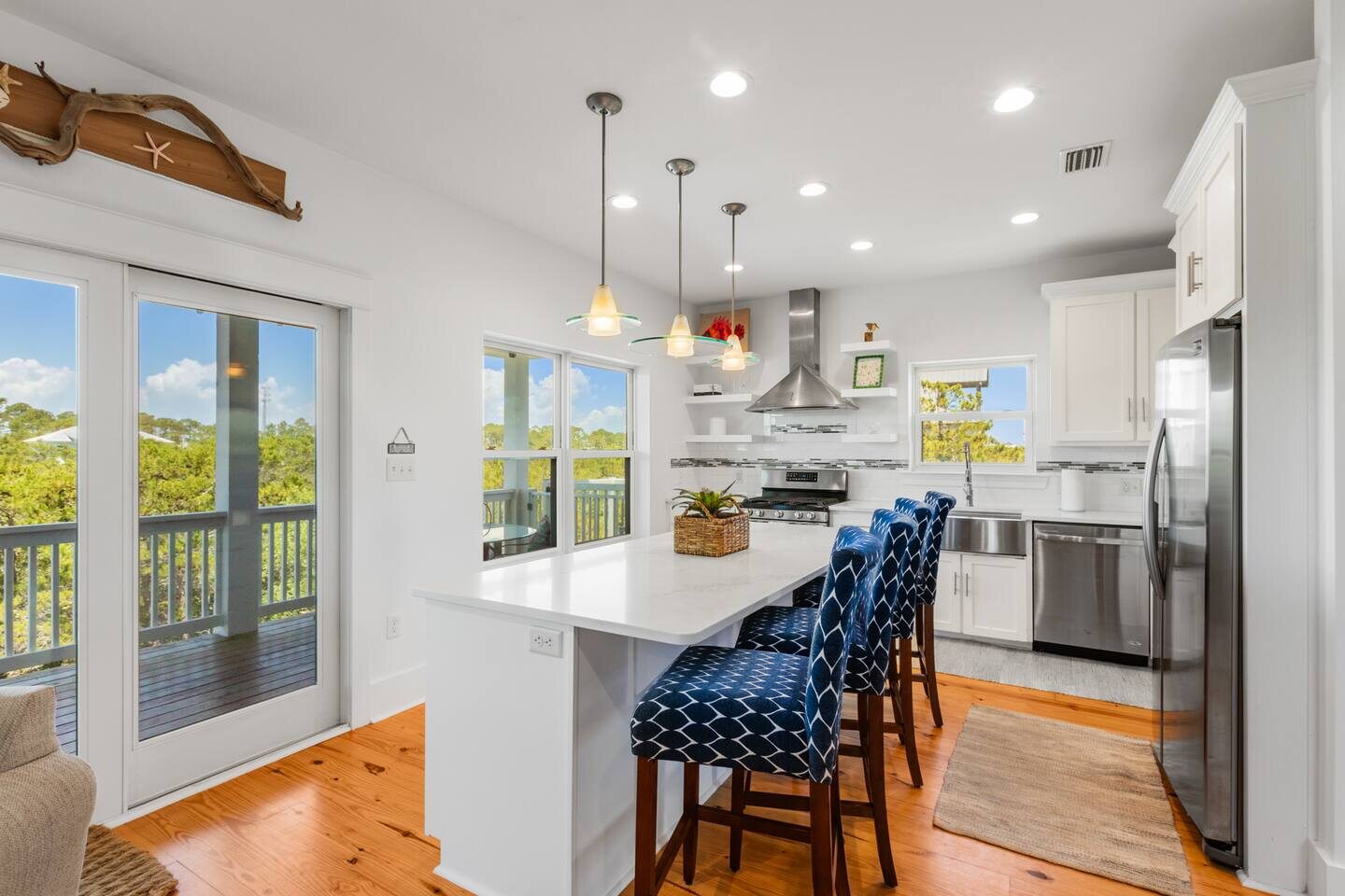 A bright, comfortable space inside The Seaside Story