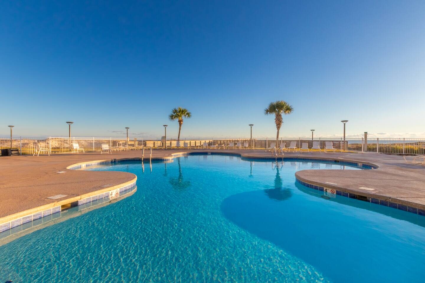 Beachfront resort grounds at The Seaside Suite in Fort Morgan